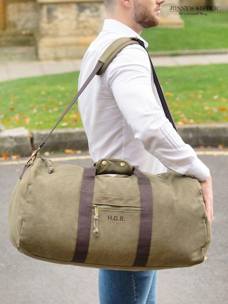 Personalised Canvas 100% Cotton Holdall by Jonnys Sister (E82085) | £48