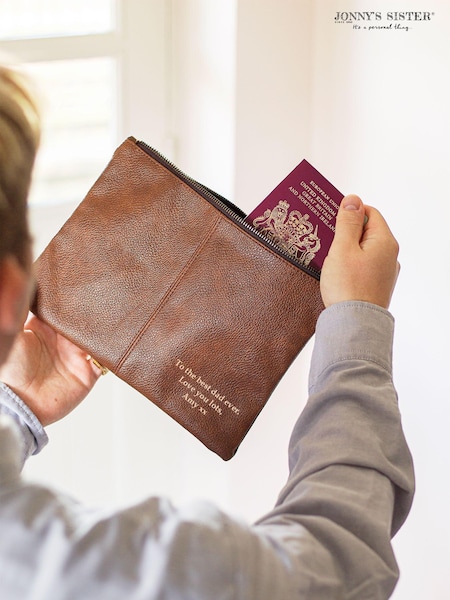 Personalised Nuhide Travel Pouch by Jonny's Sister (E82098) | £22