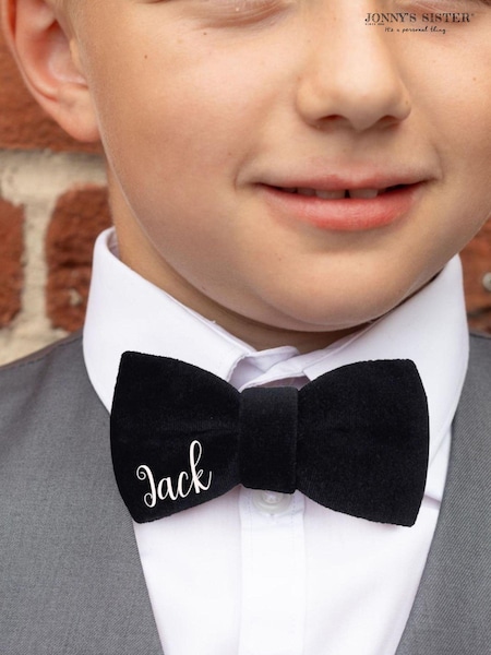Personalised Velvet Boys Bow Tie by Jonny's Sister (E82112) | £25