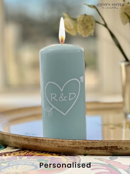 Personalised Couple’s Pillar Candle by Jonny's Sister (E82183) | £21