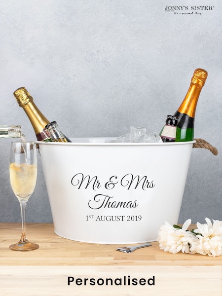 Personalised Wedding Wine Cooler by Jonny's Sister (E82185) | £44
