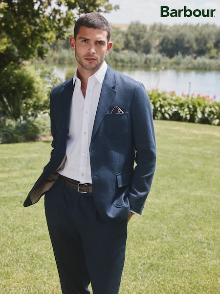 Barbour® Denim Slim Fit Suit Jacket (E82218) | £224