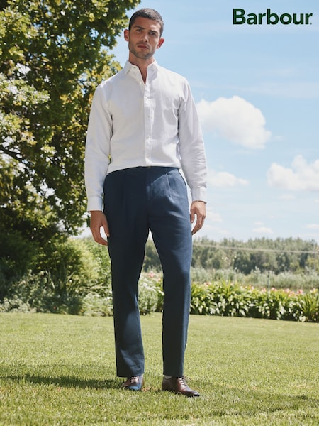 Barbour® Denim Slim Fit Suit Trousers (E82219) | £125
