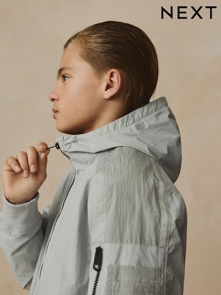 Grey Shower Resistant Utility Jacket (3-16yrs) (E82313) | £30 - £40