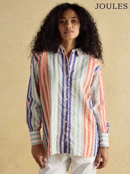 Joules Sara Multi Seersucker Shirt (E82453) | £59