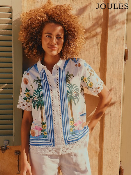 Joules Isobel Multi Crochet Shirt (E82457) | £0