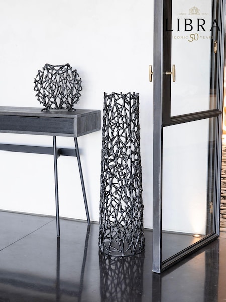 Libra Interiors Black Twig Sculpture Vase (E82569) | £379