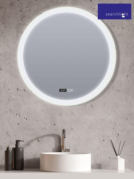 Searchlight Reflection Round Bathroom Mirror (E82703) | £168
