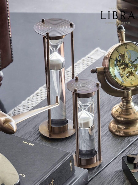 Libra Interiors Brass Columbia Antique Brass Sand Ornaments Timer (E82712) | £49 - £55