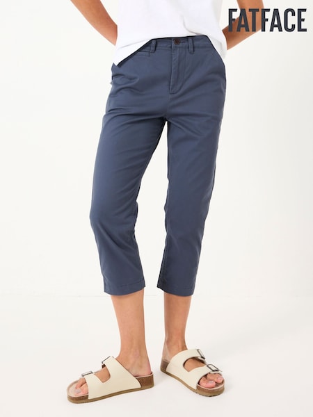 FatFace Farnham Charcoal Grey Cropped Chino Trousers (E82846) | £46
