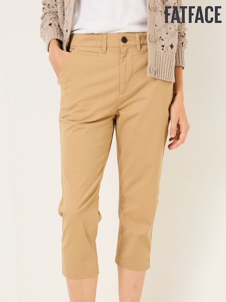 FatFace Farnham Stone Cropped Chino Trousers (E82848) | £46