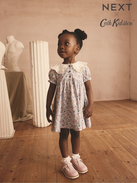 Blue Cath Kidston Jersey 100% Cotton Dress (3mths-7yrs) (E83190) | £14 - £16