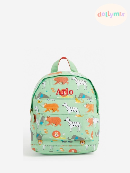 Dollymix Green Personalised Backpack (E83297) | £28