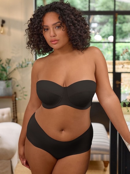 Black F-K Ultimate Support Lightly Padded Multiway Strapless Bra (E83460) | £26