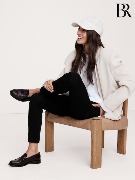 Banana Republic Black Skinny Everywhere Ponte Trousers (E83713) | £70