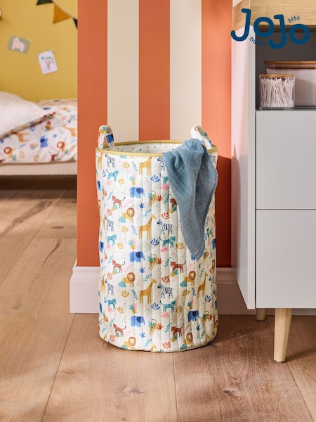 Jojo Maman Bébé Safari Printed Laundry Basket (E84440) | £26