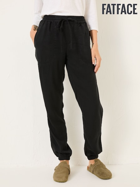 FatFace Lyme Black Cuffed Joggers (E84501) | £49.50