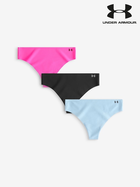 Under Armour Pink No Show Pure Stretch Hipsters 3 Pack (E84534) | £26