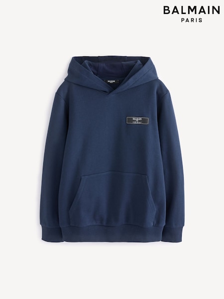 Balmain Kids Logo Jersey Hoodie (E84725) | £93