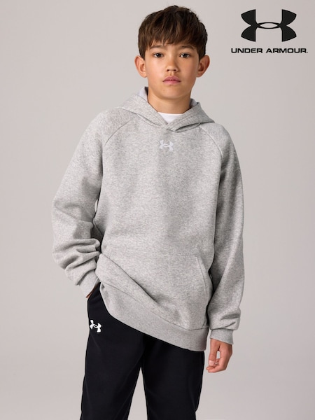 Under Armour Grey Rival Fleece Hoodie (E84799) | £40