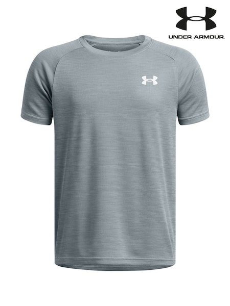 Under Armour Blue Tech Textured Short Sleeve 100% Cotton T-Shirt (E84866) | £22