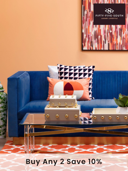 Fifty Five South Blue Opal 3 Seater Sofa (E84915) | £2,360
