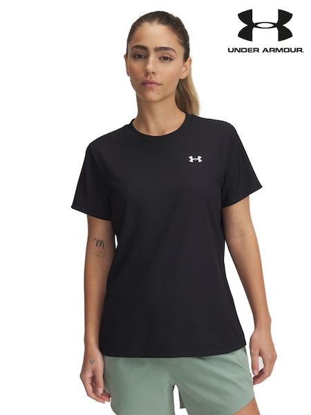 Under Armour Black Tech Rib Crew Neck T-Shirt (E84946) | £27
