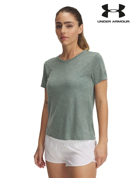 Under Armour Green Launch Camo Short Sleeve T-Shirt (E85006) | £36