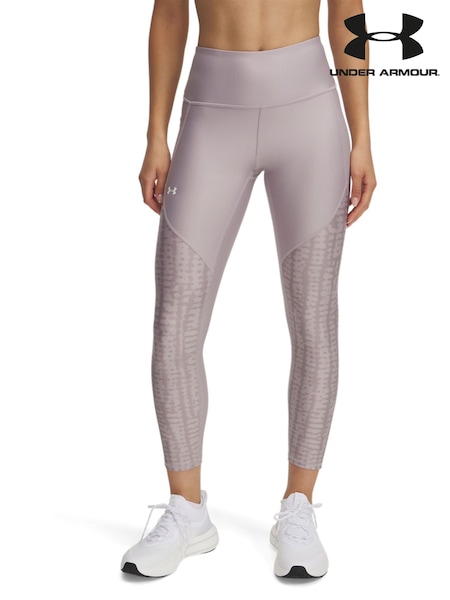 Under Armour Grey Tech Print Panel Ankle Leg Leggings (E85025) | £50