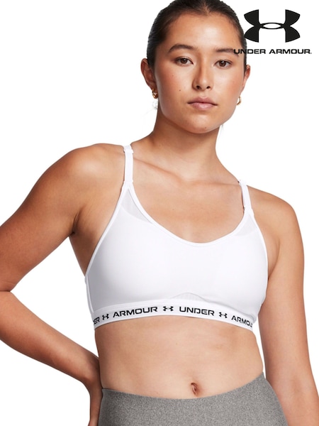 Under Armour White Crossback Low Bra (E85035) | £28