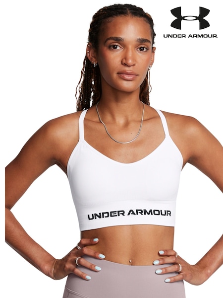 Under Armour White Vanish Seamless Low Bra (E85053) | £32