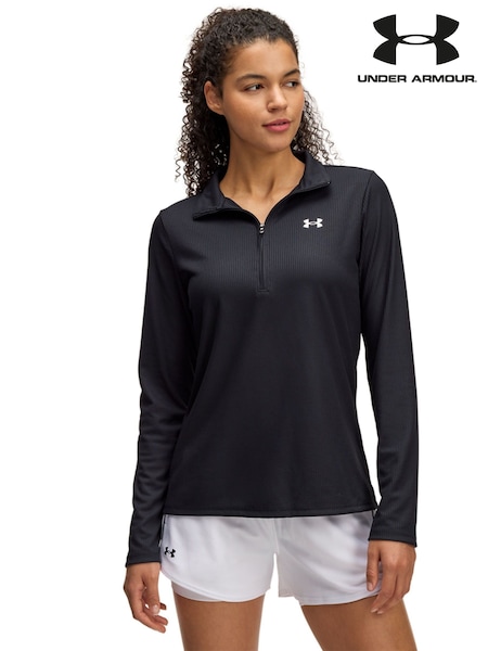 Under Armour Black Tech Twist 1/2 Zip Sweat Top (E85057) | £0