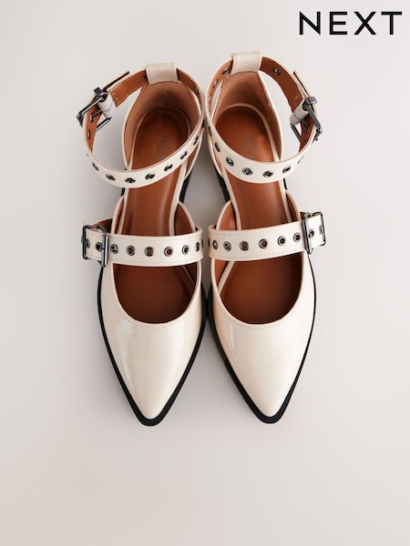 Bone Forever Comfort® Patent Eyelet Point Toe Shoes (E85087) | £45