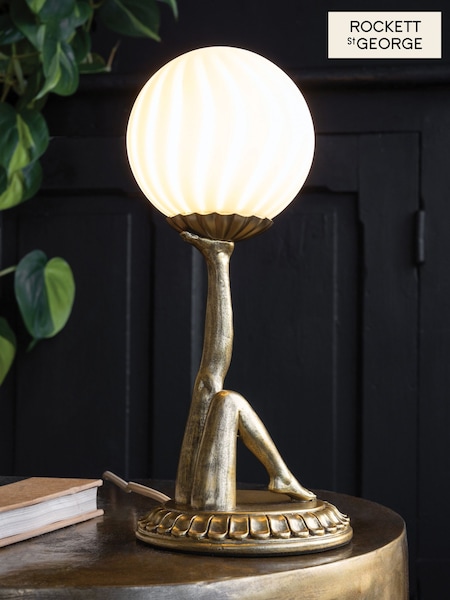 Rockett St George Brass Ohh La La Table Lamp (E85192) | £65