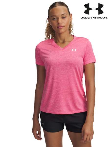 Under Armour Pink Chrome Tech V-Neck T-Shirt (E85228) | £27