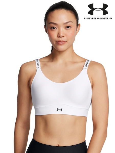 Under Armour White Medium Infinity Support Bra (E85286) | £41