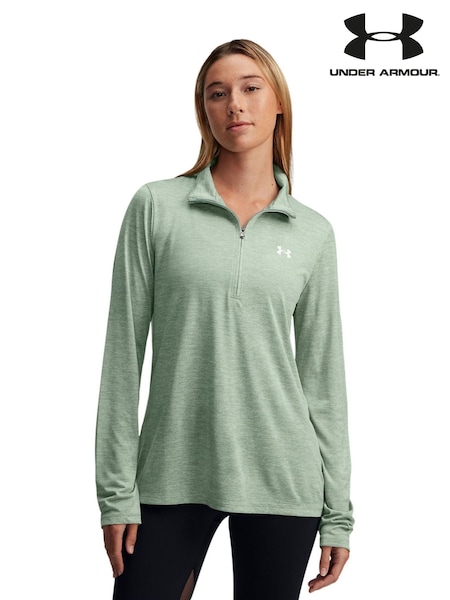 Under Armour Green Tech Twist 1/2 Zip Sweat Top (E85297) | £40