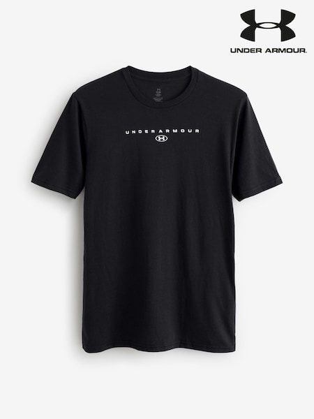 Under Armour Black Stacked Logo T-Shirt (E85682) | £23