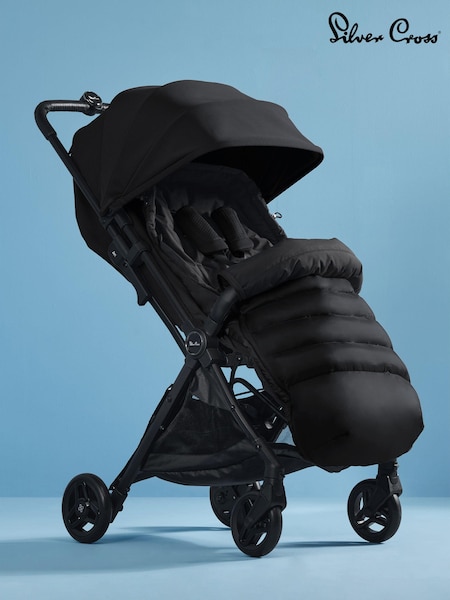 Silver Cross Space Jet 5 Compact Pushchair and Footmuff Bundle (E85738) | £420