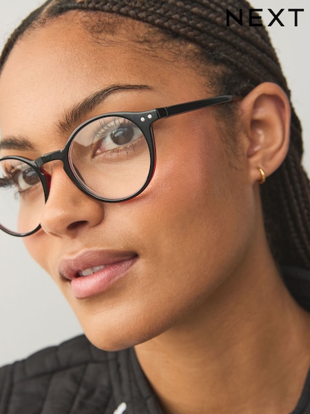 Black Round Ready to Wear Reading Glasses (E85769) | £12