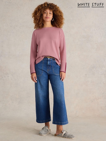 White Stuff Pink Olive Jumper (E85786) | £49