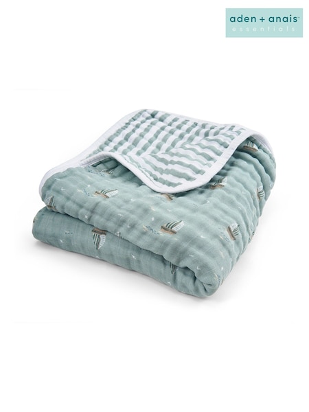 White - Aden + Anais Cotton Muslin Blanket
