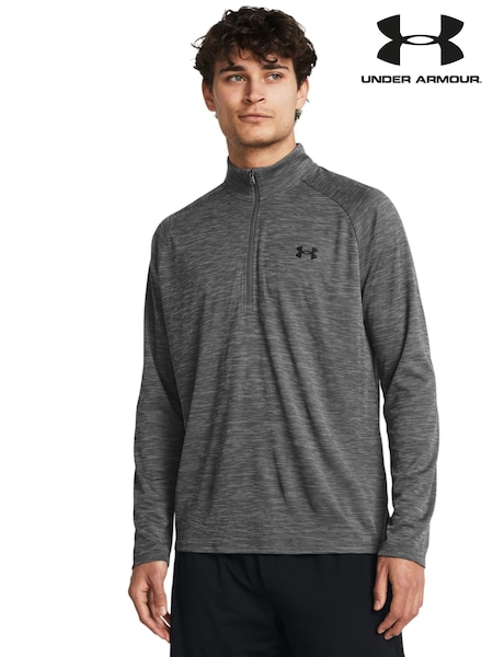 Under Armour Grey Tech Textured 1/2 Zip Sweatshirt (E86045) | £44
