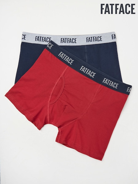 FatFace Red Classic Boxers 2 Pack (E86106) | £22