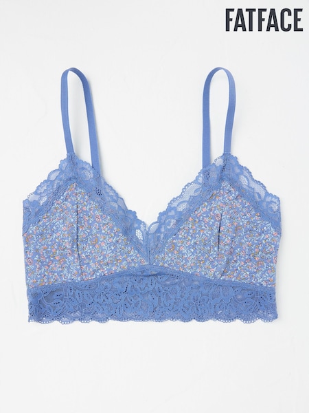 FatFace Blue Vine Floral Bralette (E86365) | £18