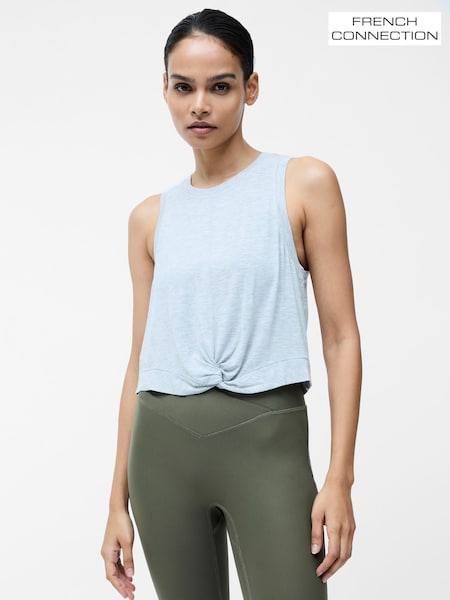 French Connection Grey Marl Modal Knot Top (E86366) | £29