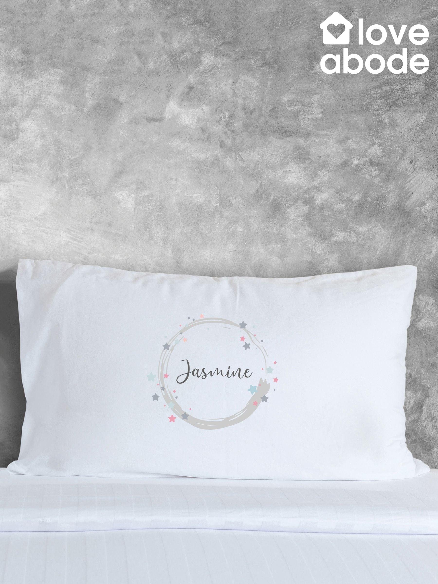 personalised cotton pillowcases