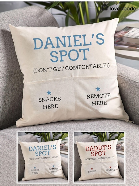 Personalised Pocket Cushion (E86416) | £18