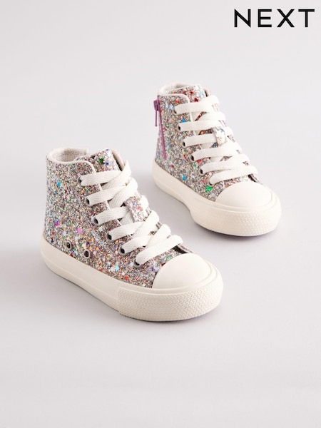 Multi Glitter Chunky High Top Trainers (E86497) | £21 - £23