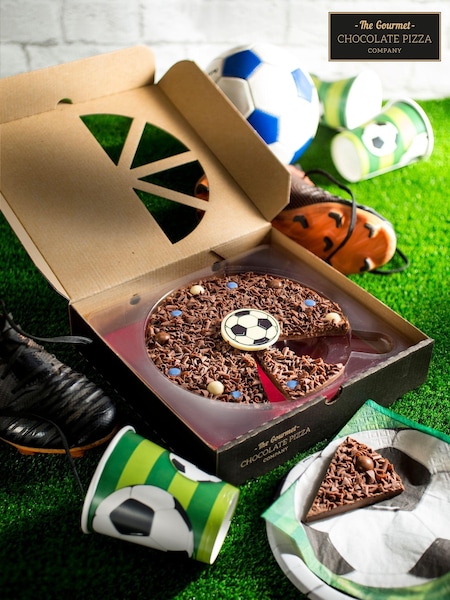 The Gourmet Chocolate Pizza Co Football Red 7 Inch Chocolate Pizza (E86685) | £15
